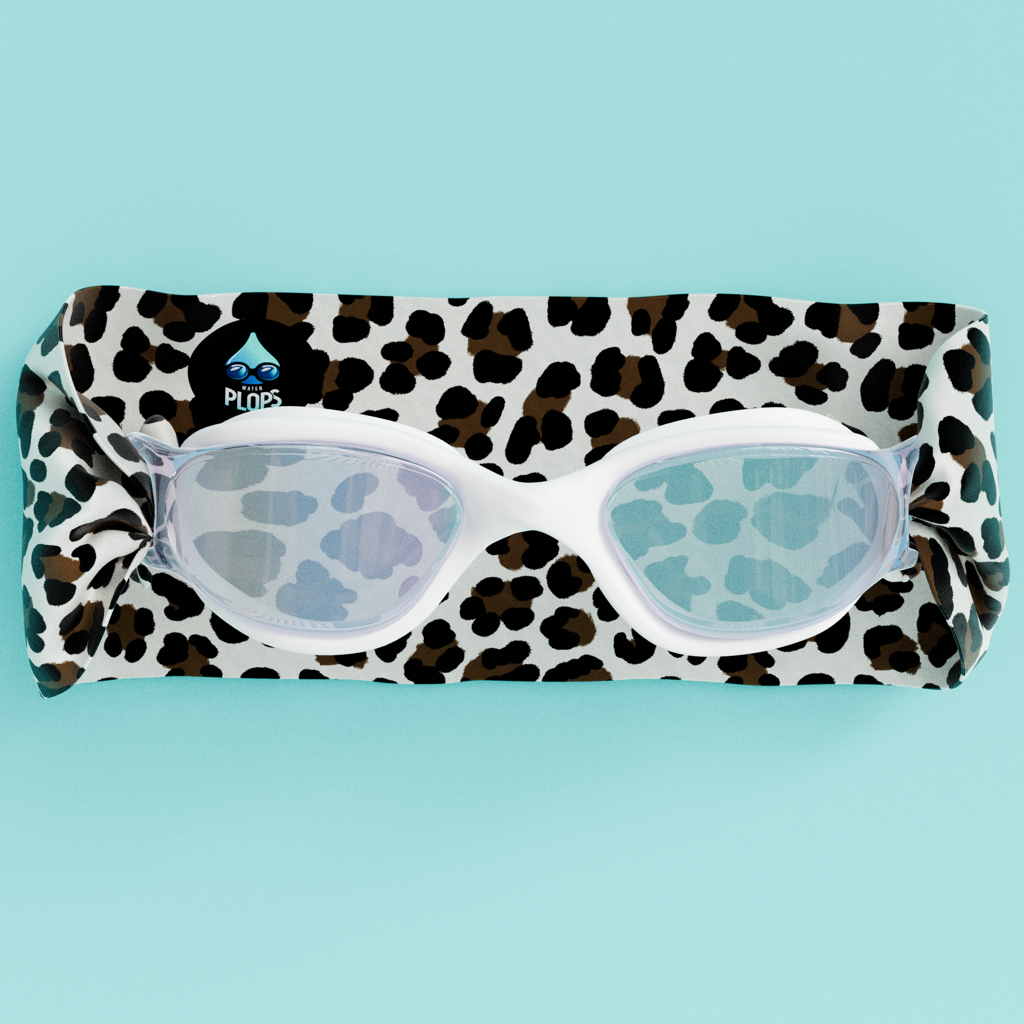 Léopard Marron et Noir - Lunettes de piscine Adulte