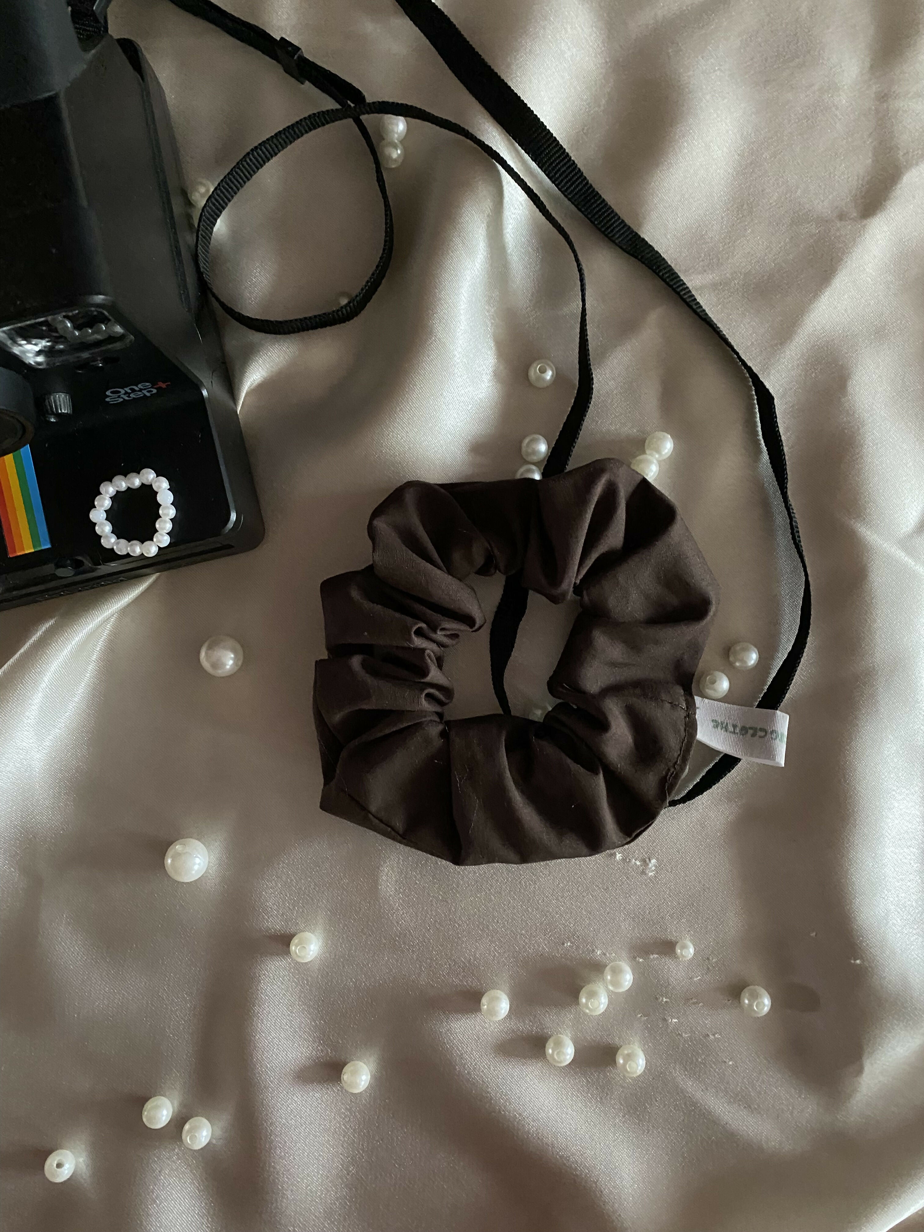 Petit-Jean - Chouchou upcyclé coton chocolat  Everlasting Clothe 