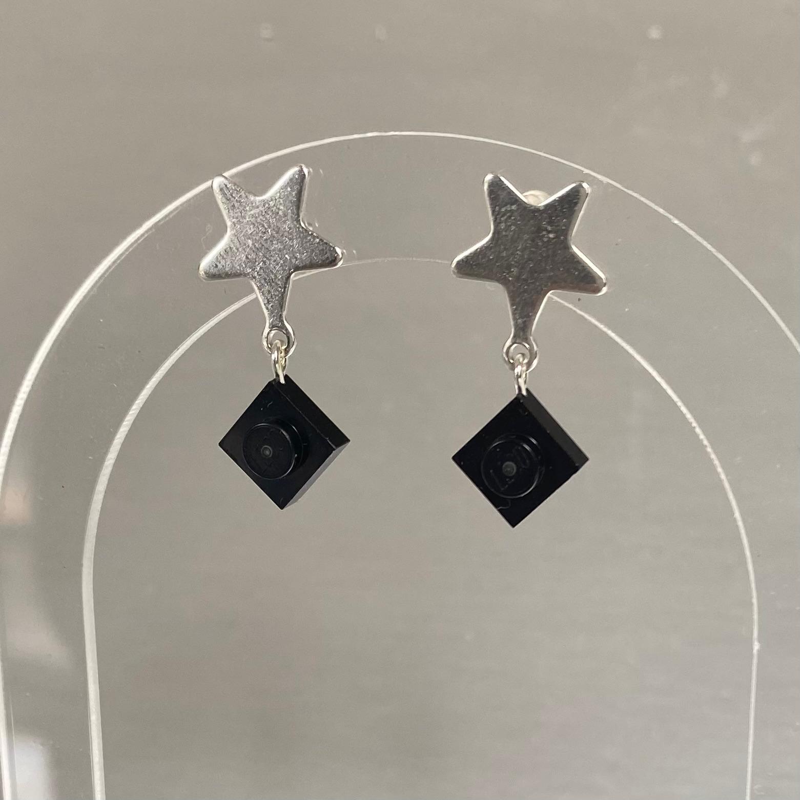 Mini Boucles d'oreilles étoiles argent - Les Chanteuses