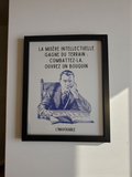 FRAME "HERE, THERE IS LIFE" Medium black wreath