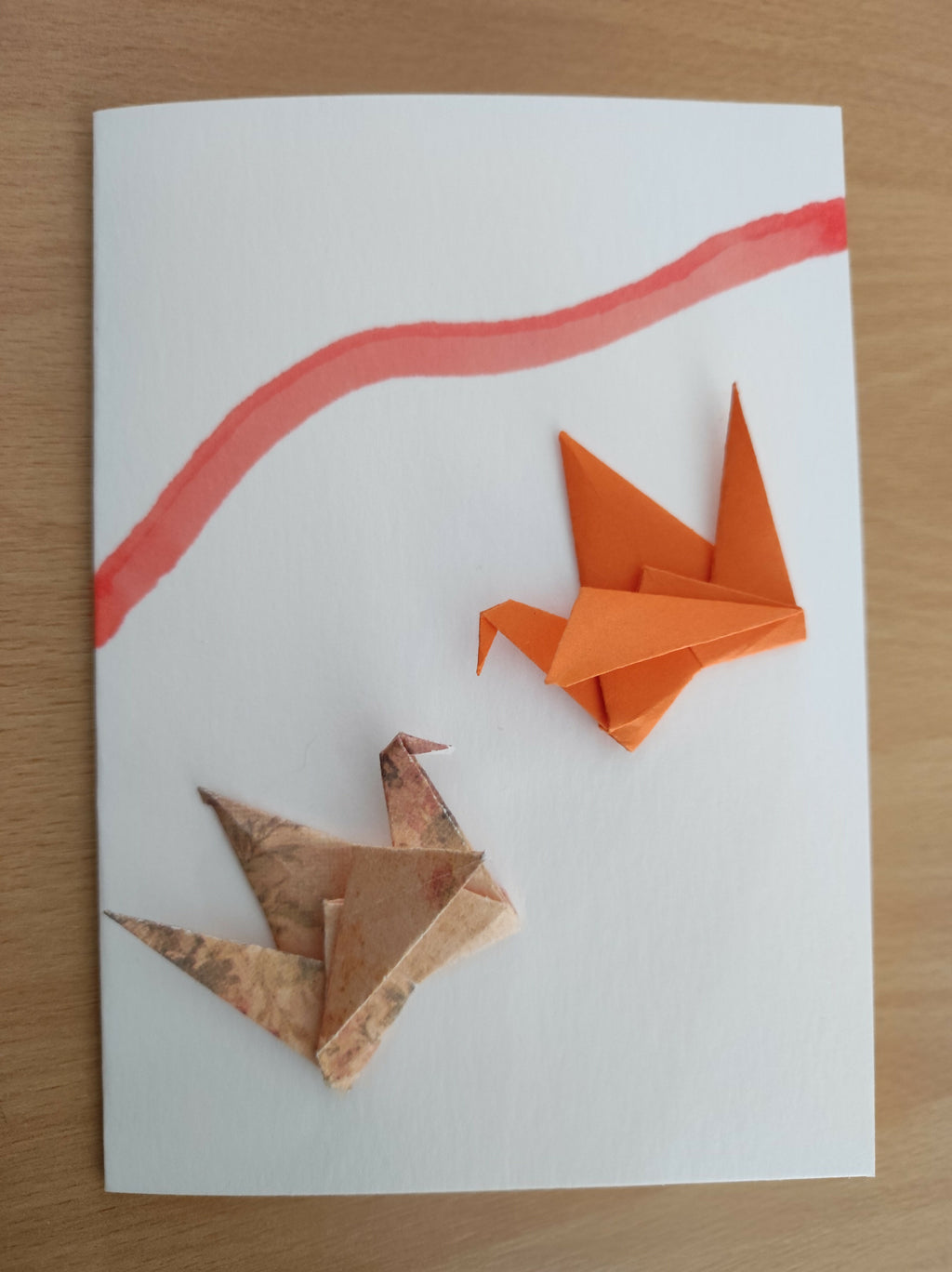 ORI002 Carte de voeux origami