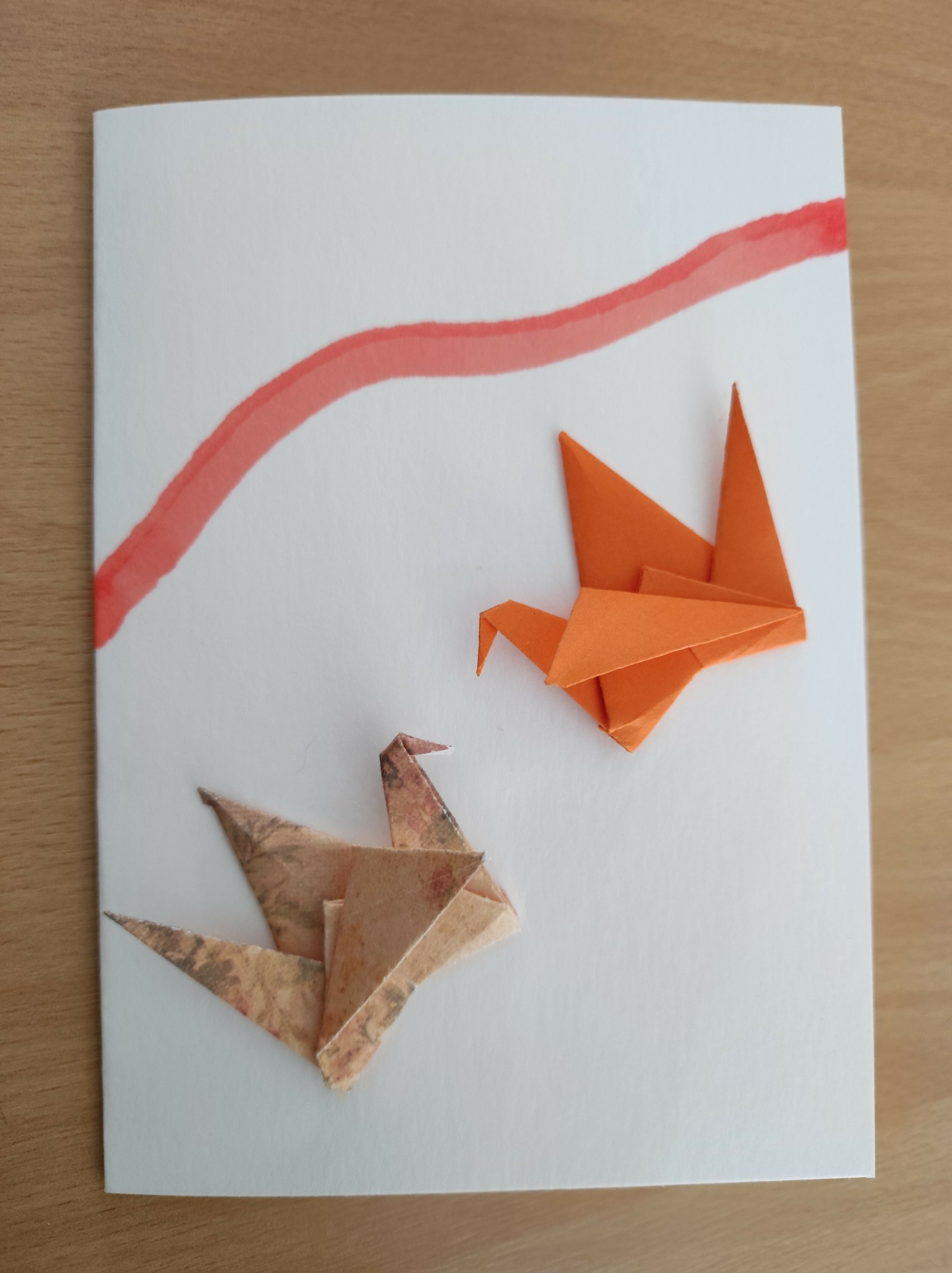 ORI002 Carte de voeux origami