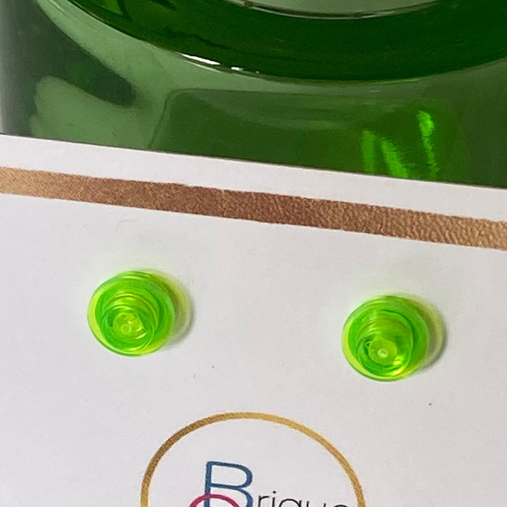 Puces d'oreille avec une brique Lego ronde
