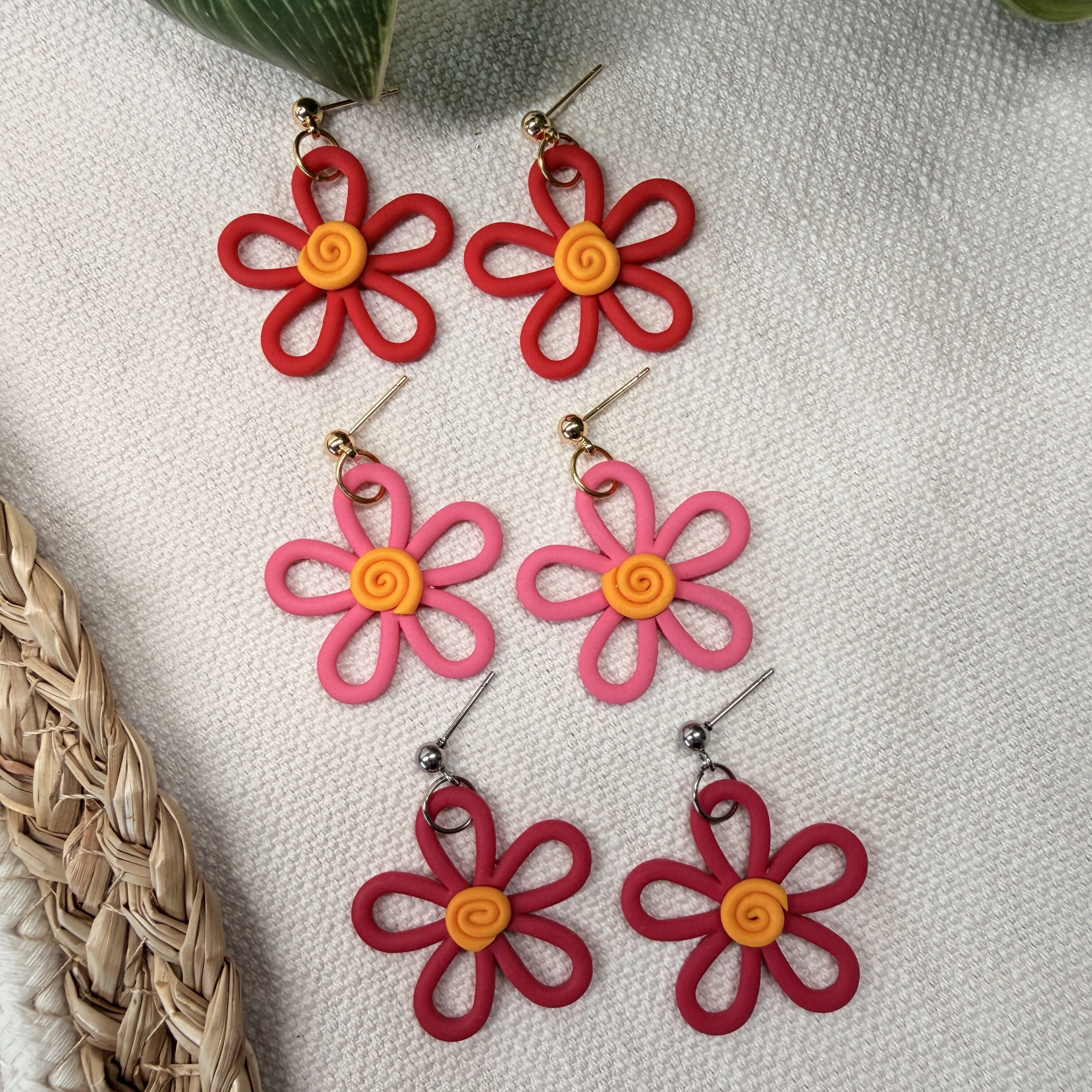 Boucles Fleur Découpée