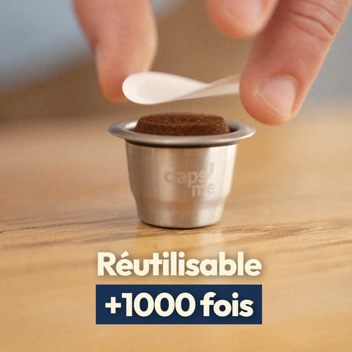 Capsules réutilisables & rechargeables en inox compatibles Nespresso®