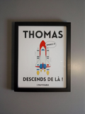 FRAME "THOMAS..." Model 1 Large Black