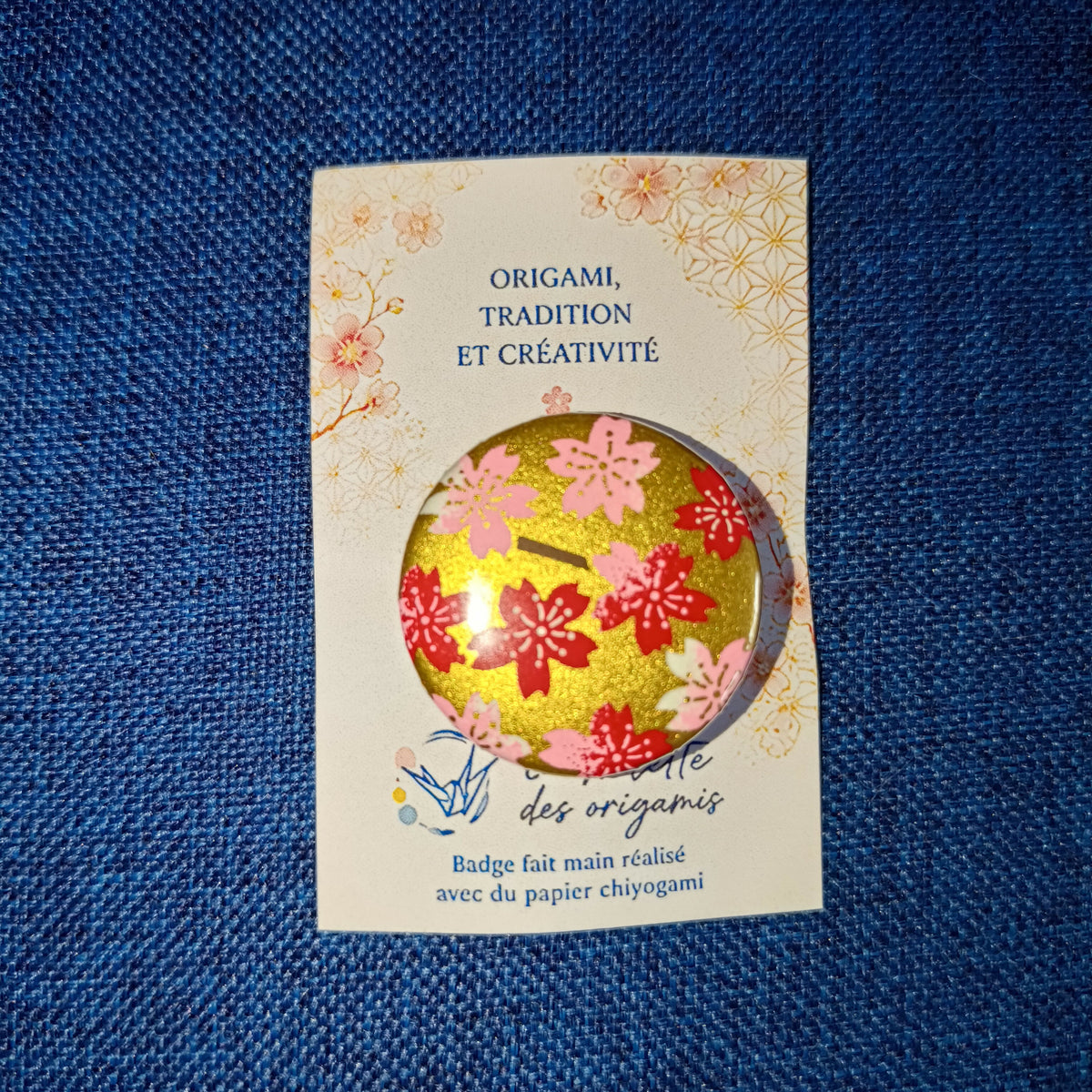 ORI057 Badge chiyogami