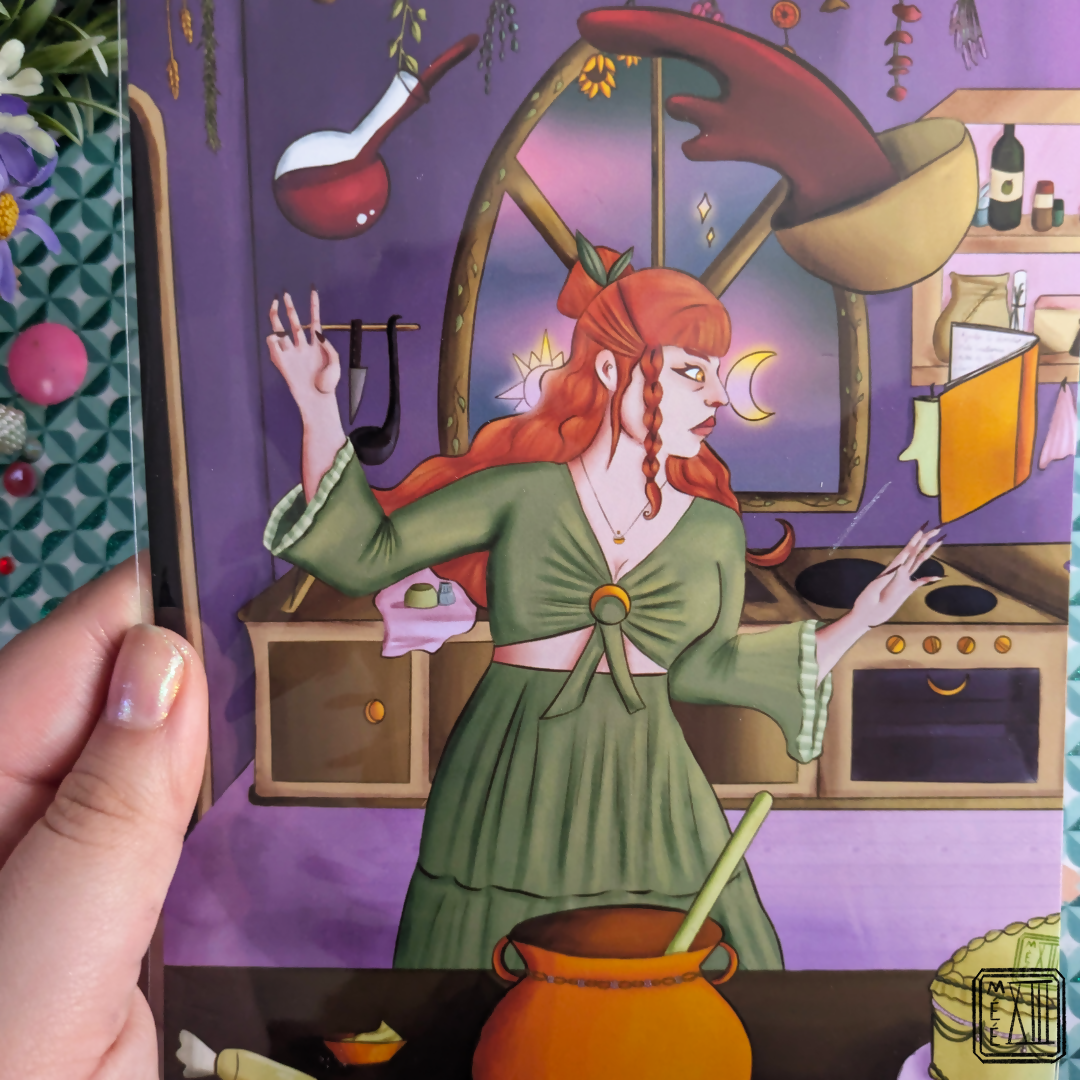 Pastry witch print