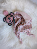 DOUDOU TORTUE ROSE ET FLEURS