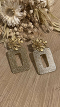 GOLD RECTANGULAR FLOWER BOX