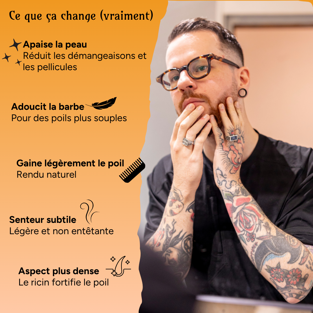 Huile pour barbe - Senteur Gourmande et Epicée - à la Téméraire