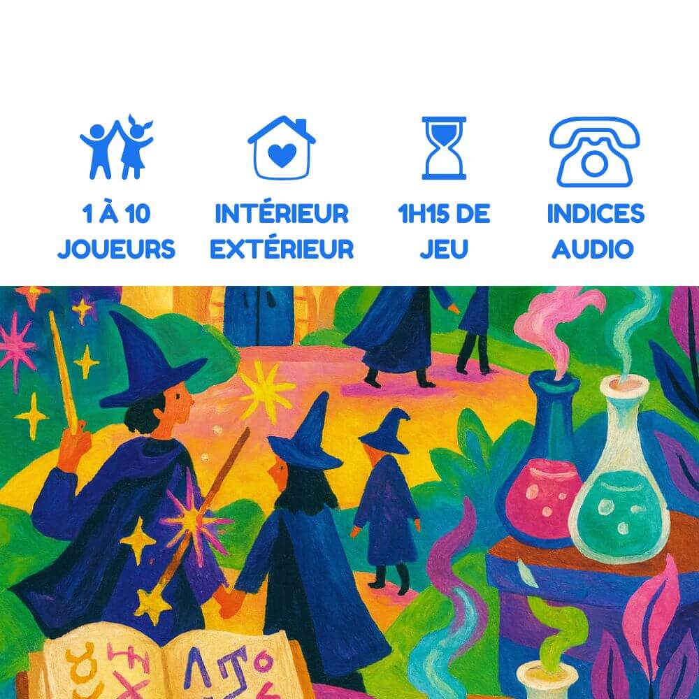 Chasse au trésor enfant 12-14 ans - Académie des Sorciers - Coffret prêt à jouer