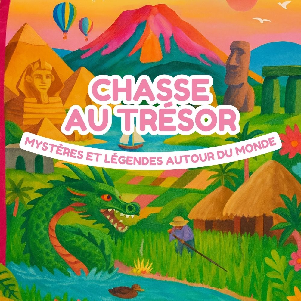 Chasse au trésor enfant 9-11 ans - Mystères du Monde - Coffret prêt à jouer