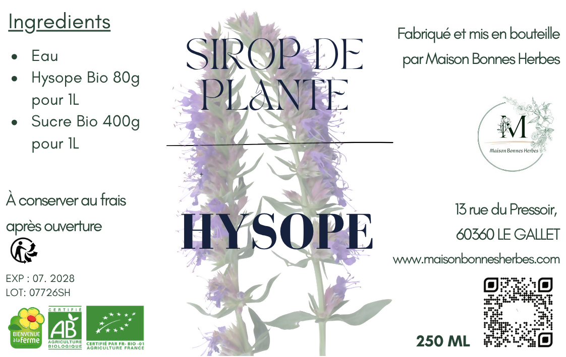SIROP D'HYSOPE