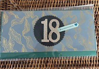 18th BIRTHDAY CARD ENVELOPE