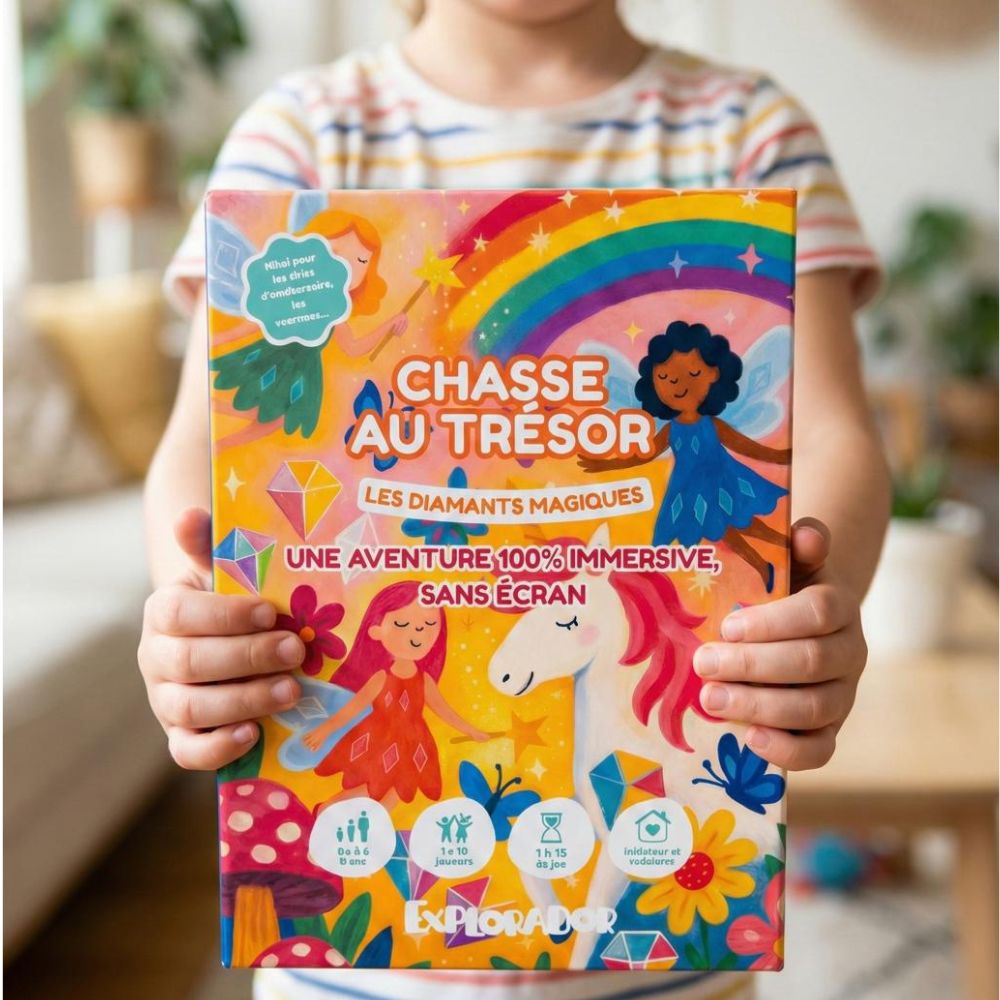 Chasse au trésor enfant 4-5 ans - Diamants Magiques - Coffret prêt à jouer | Explorador