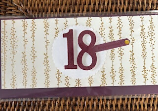 18th BIRTHDAY CARD ENVELOPE
