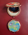 miroir de poche métal décor papjap