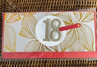 18th BIRTHDAY CARD ENVELOPE