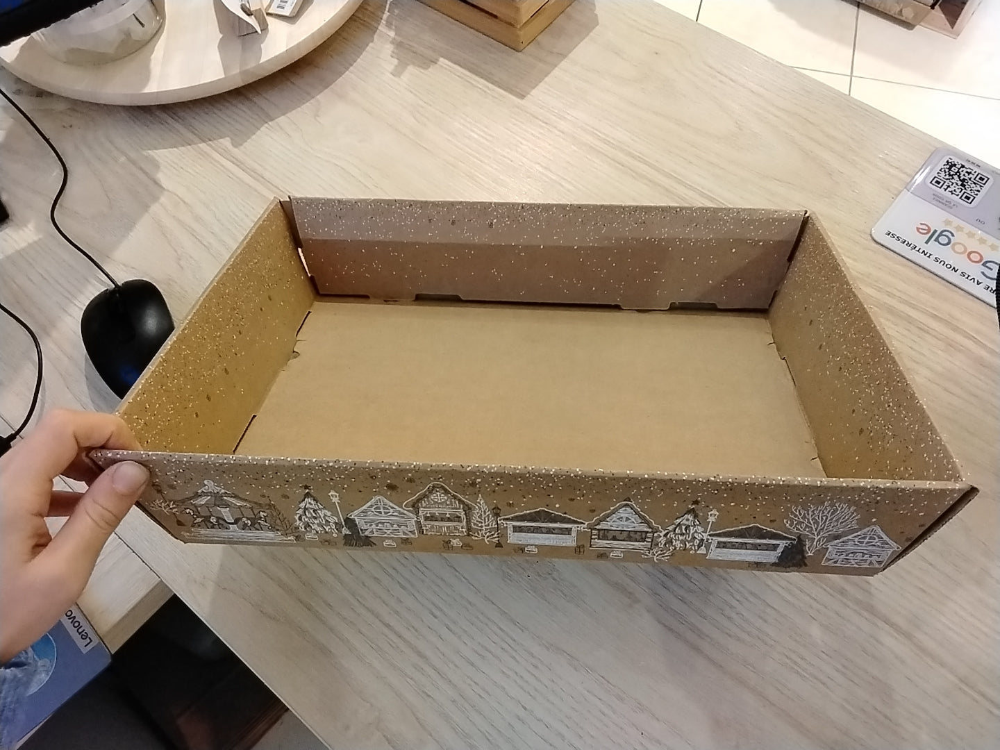 Box ouverte noel