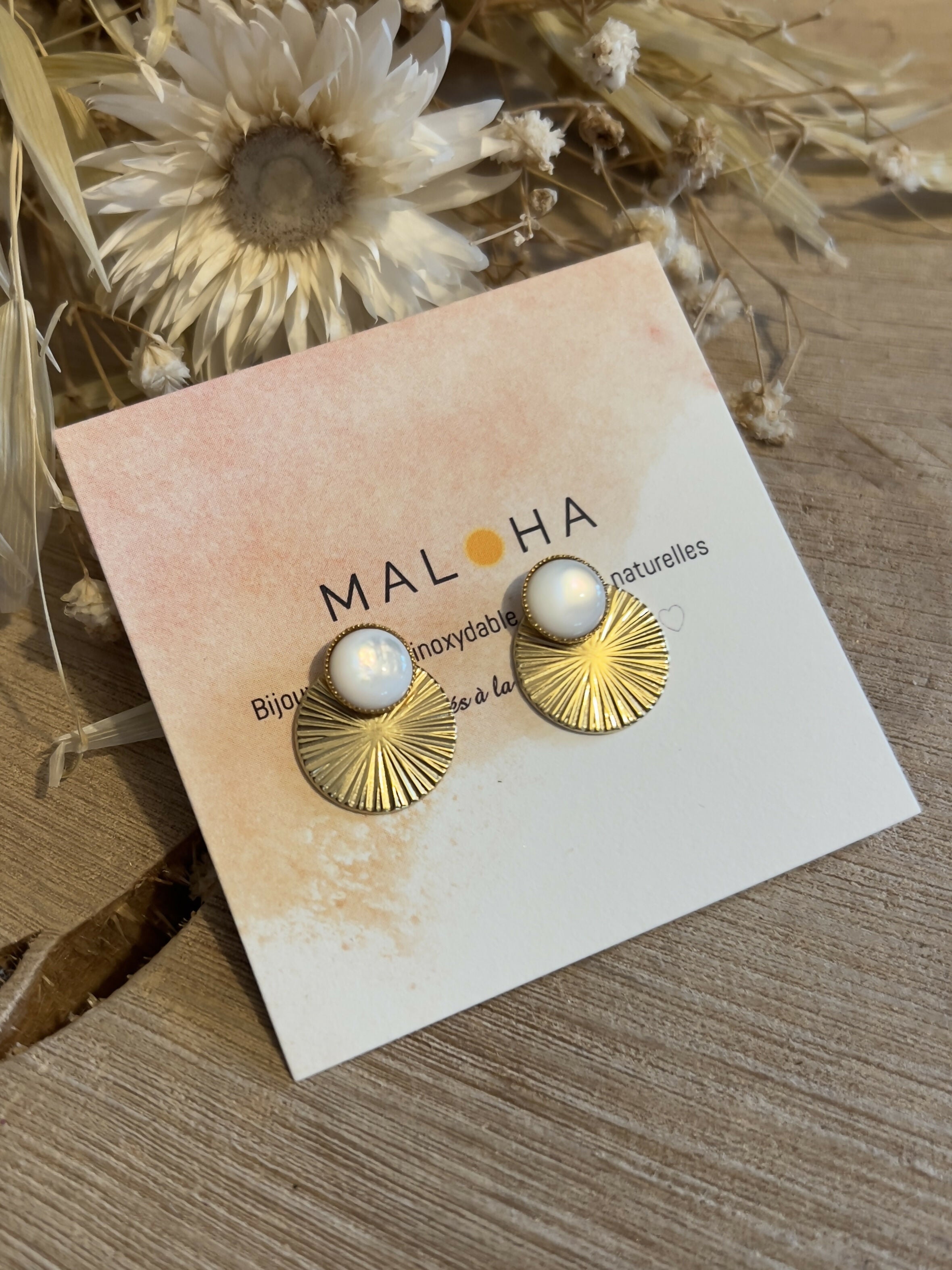 3-in-1 natural mother-of-pearl medium sun