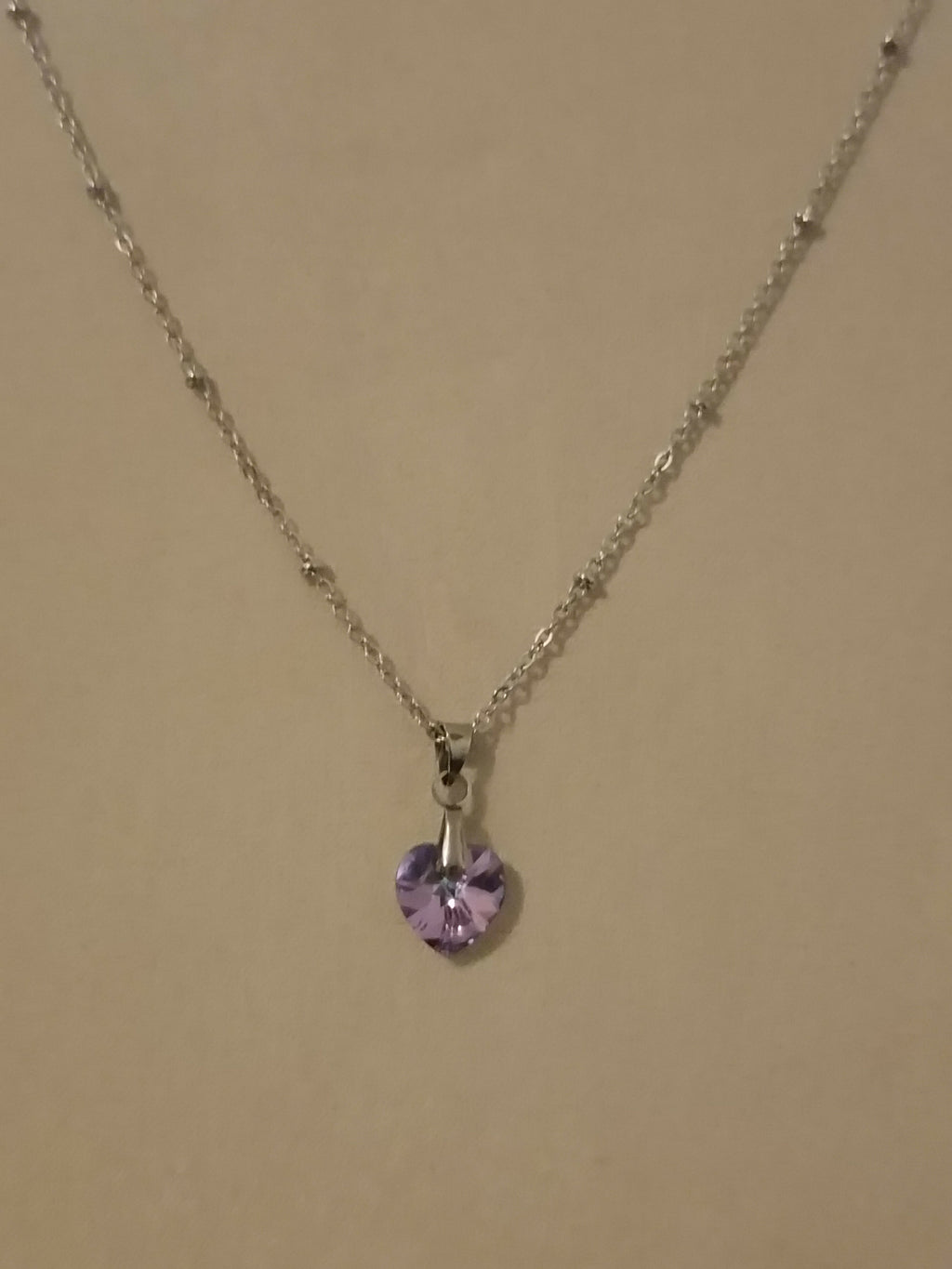 MEL/CCA Silver Heart Necklace