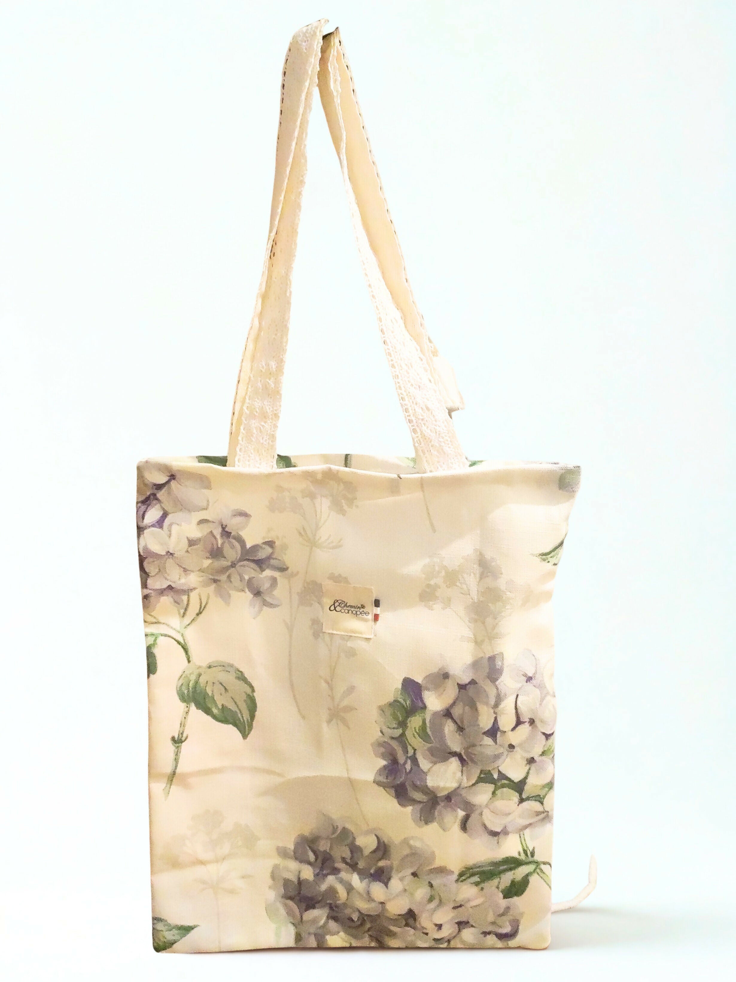 Tote bag hortensia